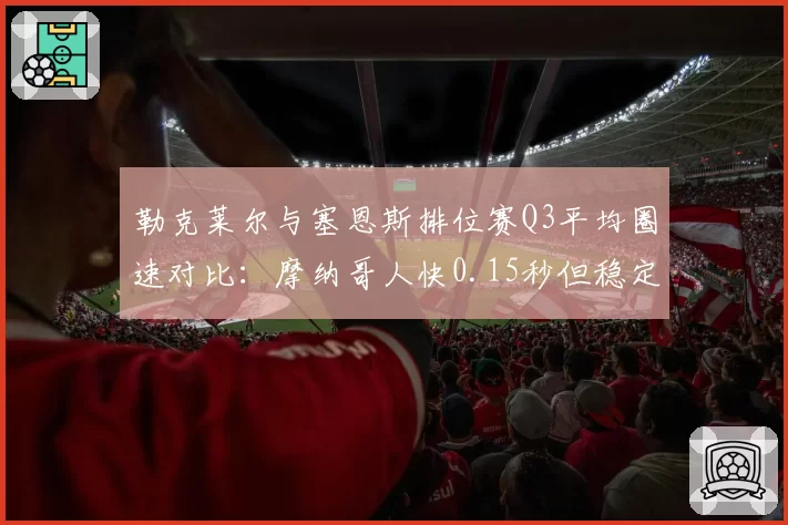 勒克莱尔与塞恩斯排位赛Q3平均圈速对比：摩纳哥人快0.15秒但稳定性欠佳